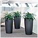 Vaso Fioriera Rondo 40 All-in-one Carbone Metallizzato 15743 - Foto miniatura 3