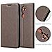 Cadorabo Custodia Compatibile Con Nokia 8 Sirocco In Bruno Caffè - Coperchio Protettiva Con Chiusura Magnetica, Funzione Stand E Tasca Per Le Carte - Foto miniatura 3
