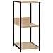 Libreria Piccola Dritta Nera Rovere 33,5x39,6x79,7 Multistrato - Foto miniatura 1