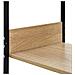 Libreria Piccola Dritta Nera Rovere 33,5x39,6x79,7 Multistrato - Foto miniatura 4