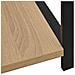 Libreria Piccola Dritta Nera Rovere 33,5x39,6x79,7 Multistrato - Foto miniatura 5
