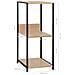 Libreria Piccola Dritta Nera Rovere 33,5x39,6x79,7 Multistrato - Foto miniatura 6