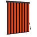 Tenda A Rullo Per Esterni 140x250 Cm Arancione E Marrone - Foto miniatura 1