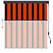 Tenda A Rullo Per Esterni 140x250 Cm Arancione E Marrone - Foto miniatura 3