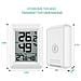 Igrometro Termometro Digitale Indoor Outdoor Umidit Meter Monitor Di Temperatura Con Sensori Wireless 328ft 100m Range C F Selezionabile 60s Auto Refresh Per Casa Ufficio Ecc Serra - Foto miniatura 3