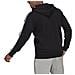 Felpa Da Uomo Con Cappuccio E Zip Essentials 3-stripes Nera Taglia S Codice Gk9051 - Foto miniatura 2