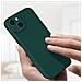 Cover Per Iphone 13 Mini Semi-rigida In Silicone Soft-touch Verde Smeraldo - Foto miniatura 4