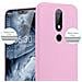Custodia Compatibile Con Nokia X6 / Nokia 6.1 Plus In Candy Rosa - Coperchio Protettivo In Silicone Tpu Flessibile - Foto miniatura 6