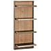 Ibbe Design Mensola Da Parete Marrone Mensola Da Muro Per Libri Con 3 Ripiani Mallorca Per Studio Salotto Cucina Corridoio Camera Da Letto, In Legno Massello Di Acacia - Foto miniatura 1
