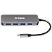 DUB-2340 hub di interfaccia USB tipo-C 5000 Mbit /s Grigio - Foto miniatura 2