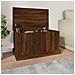 Contenitore Rovere Marrone 70x40x38 cm Legno Multistrato - Foto miniatura 1