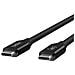 INZ001bt0.8MBK cavo USB 0,8 m USB4 Gen 3x2 USB C Nero - Foto miniatura 2
