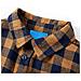 Camicia A Quadri Da Bambino Cognac E Blu 116 - Foto miniatura 3