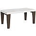 Tavolo Allungabile 90x180/284 Cm Spimbo Mix Piano Bianco Frassino - Gambe Noce - Bianco Frassino /cemento - Foto miniatura 1