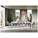 Tavolo Allungabile 90x180/284 Cm Spimbo Mix Piano Bianco Frassino - Gambe Noce - Bianco Frassino /cemento - Foto miniatura 3