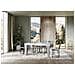Tavolo Allungabile 90x180/284 Cm Spimbo Mix Piano Bianco Frassino - Gambe Noce - Bianco Frassino /cemento - Foto miniatura 4