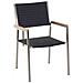 Set Da Giardino 4 Posti Vetro Nero E Rattan Nero 180 Cm Cosoleto /grosseto - Foto miniatura 6