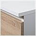 Cassettiera K120, 6 cassetti, 120x40x77 cm, Colore Bianco e Sonoma Quercia - Foto miniatura 4