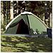Tenda Da Campeggio A Cupola Per 4 Persone Verde Impermeabile - Foto miniatura 2
