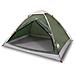 Tenda Da Campeggio A Cupola Per 4 Persone Verde Impermeabile - Foto miniatura 1