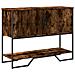 Tavolo Consolle Rovere Fumo 100x35x74,5 Cm In Truciolato - Foto miniatura 1