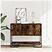 Tavolo Consolle Rovere Fumo 100x35x74,5 Cm In Truciolato - Foto miniatura 2