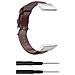 Cinturino Per Orologio In Vera Pelle (fenix6/5/945/marq) Brown 22 Mm - Foto miniatura 1