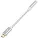 Adattatore Lightning Iphone Mfi Jack 3.5 Mm Nylon, Argento - Foto miniatura 2