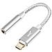 Adattatore Lightning Iphone Mfi Jack 3.5 Mm Nylon, Argento - Foto miniatura 1