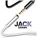 Adattatore Lightning Iphone Mfi Jack 3.5 Mm Nylon, Argento - Foto miniatura 4