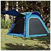 Tenda Campeggio 4 Persone Blu Rilascio Rapido Impermeabile - Foto miniatura 1