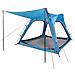 Tenda Campeggio 4 Persone Blu Rilascio Rapido Impermeabile - Foto miniatura 4
