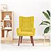 Poltrona Rilassante in Velluto Giallo - Foto miniatura 3