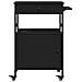 Carrello da Cucina Nero 56x43x89,5 cm in Legno Multistrato - Foto miniatura 9