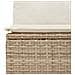 Set Divano da Giardino 6 pz con Cuscini Beige in Polyrattan - Foto miniatura 8
