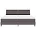 Letto a molle  con materasso Grigio 200x200 cm Similpelle, Testata semplice design grigio 200 cm Similpelle - Foto miniatura 8