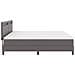 Letto a molle  con materasso Grigio 200x200 cm Similpelle, Testata semplice design grigio 200 cm Similpelle - Foto miniatura 9