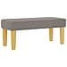 Letto Box Spring con Materasso e Panchina Tortora 90x200 cm Tessuto - Foto miniatura 7