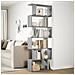 Libreria Divisorio 6Piani Grigio Sonoma 70x24x193cm Truciolato - Foto miniatura 4