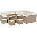 Set Divano da Giardino 13 pcs Beige polyrattan - Foto miniatura 1