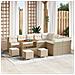 Set Divano da Giardino 13 pcs Beige polyrattan - Foto miniatura 2