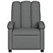Poltrona reclinabile in tessuto grigio scuro - Foto miniatura 3