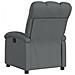 Poltrona reclinabile in tessuto grigio scuro - Foto miniatura 5
