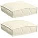Cuscino per seduta pallet 2 pcs Crema 40 x 40 x 8 cm - Foto miniatura 1
