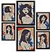 Set Di 6 Stampe Affascinante Bellezza Nei Dipinti Decorativi Estetici Astratti Femminili Per La Tua Casa A3 & A4 Cornice Nera - Foto miniatura 1
