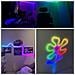 Striscia Led Neon Rgbic - Bluetooth E Telecomando 2.4g, Silicone Flessibile Diy, Illuminazione Ambientale Gaming  2 Metri - Foto miniatura 2