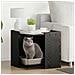 Rifugio per lettiera per gatti Rovere nero 53 x 53 x 51 cm - Foto miniatura 2
