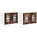 Pensile cucina con porta 2 pcs Rovere fumé 60 x 31 x 40 cm - Foto miniatura 1