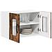 Pensile cucina con porta 2 pcs Rovere fumé 60 x 31 x 40 cm - Foto miniatura 3