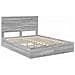 Letto con Contenitore con testiera Grigio Sonoma 150 x 200 cm - Foto miniatura 4